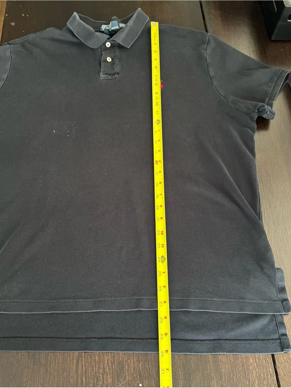 Polo Ralph Lauren The Iconic Polo Shirt Custom Fit Men’s 2XL Black Grunge Preppy